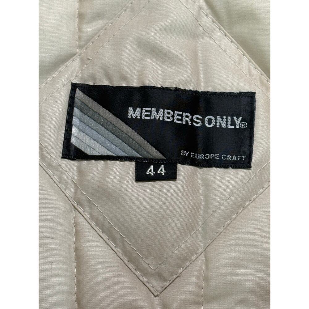 Members Only Beige Jacket - Picture 3 of 10